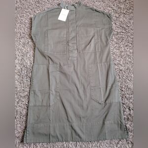 NWT Everlane Kalamata Green Organic Cotton The Easy Workwear Dress XS